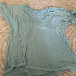 Teal free people flowy top